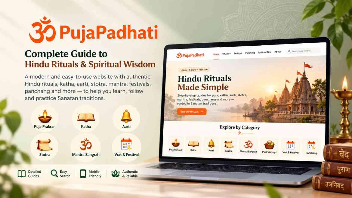 PujaPadhati official website screenshot preview